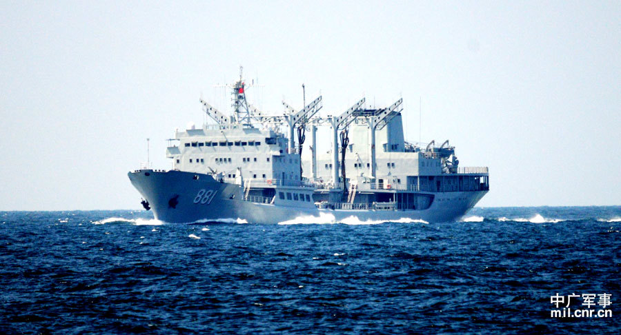 中国海军穿越大隅海峡图片
