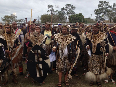 驻德班总领事刁鸣生应邀出席南非祖鲁王活动