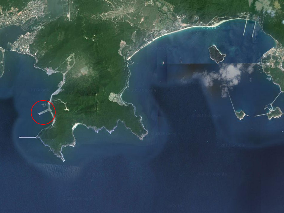 三亚军港的位置图片