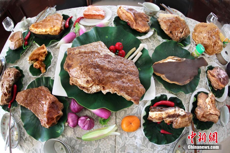 河南藏家摆肉石宴几可乱真