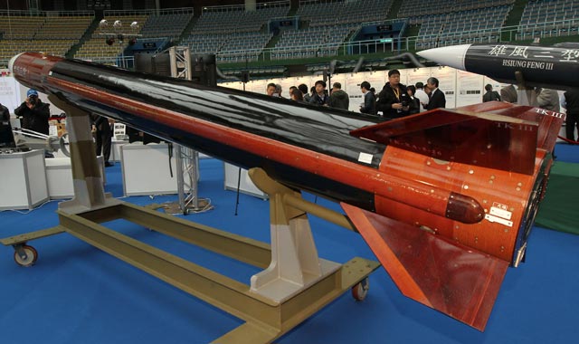 天弓三型导弹 图片来源:台湾《今日新闻》