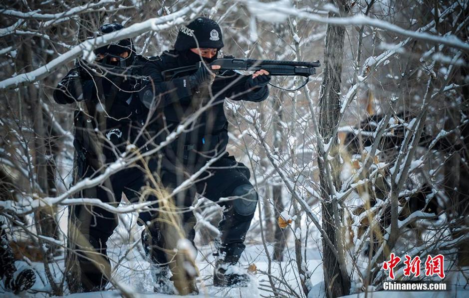 新疆精锐飞虎突击队年末苦练