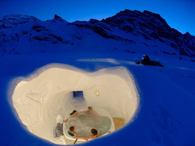 全球十大滑雪胜地的温泉浴池