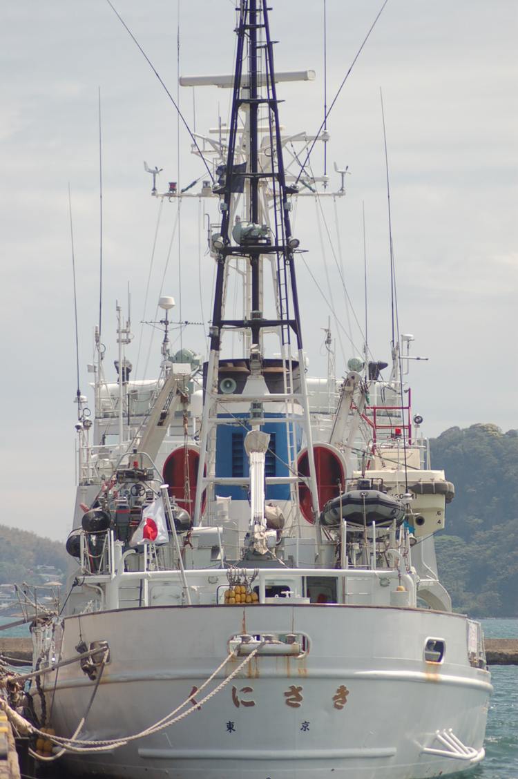 日本海上保安厅编号pl-120的1000吨级"国东号"巡视船(资料图)