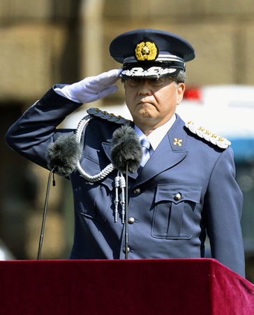 日警视厅机动队举行检阅仪式 机场反恐部队参加