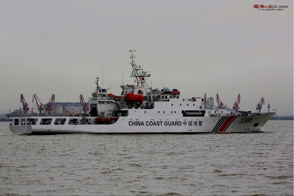 南海海警电推3千吨执法船试航