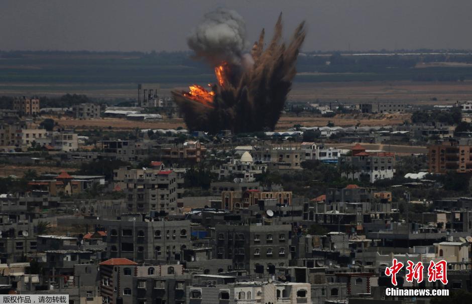 以色列战机狂炸加沙准备开战