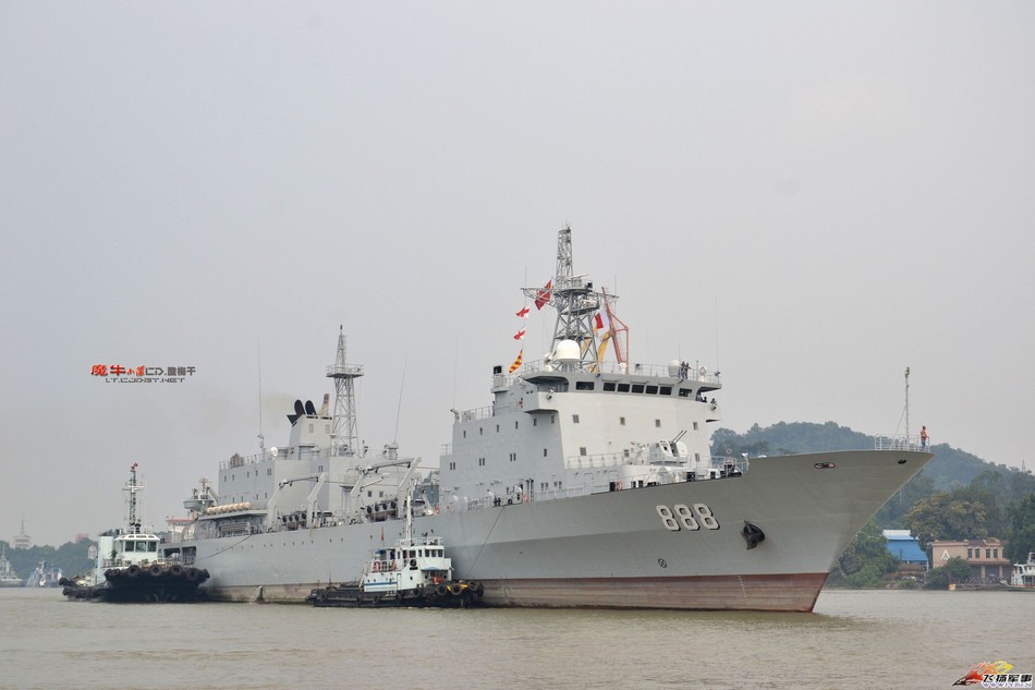 难得一见的904a型补给舰露面