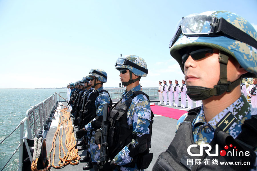 中国海军舰队抵达圣迭戈访问