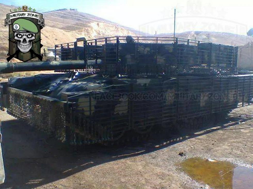 武装到牙齿的叙利亚t72坦克