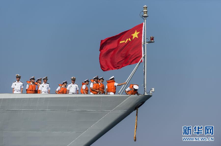 解放军东海舰队旗舰抵达约旦