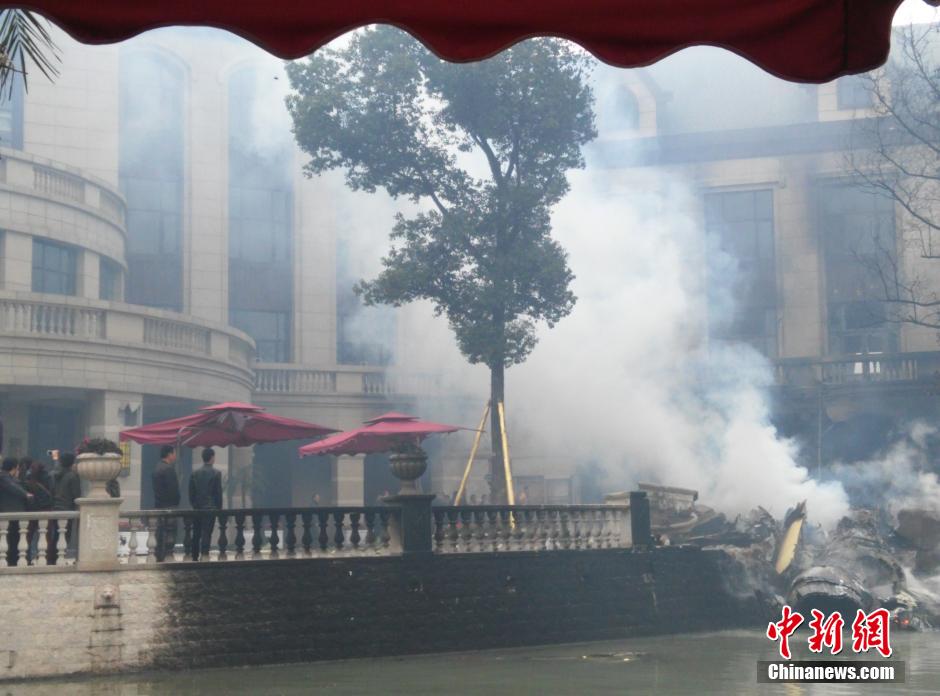 15日14时许,成都市郫县三道堰青杠树村附近,一飞机意外坠毁,造成人员