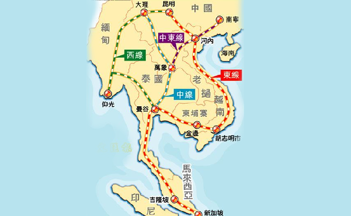 看地圖漲知識2014中國鐵路外交大格局