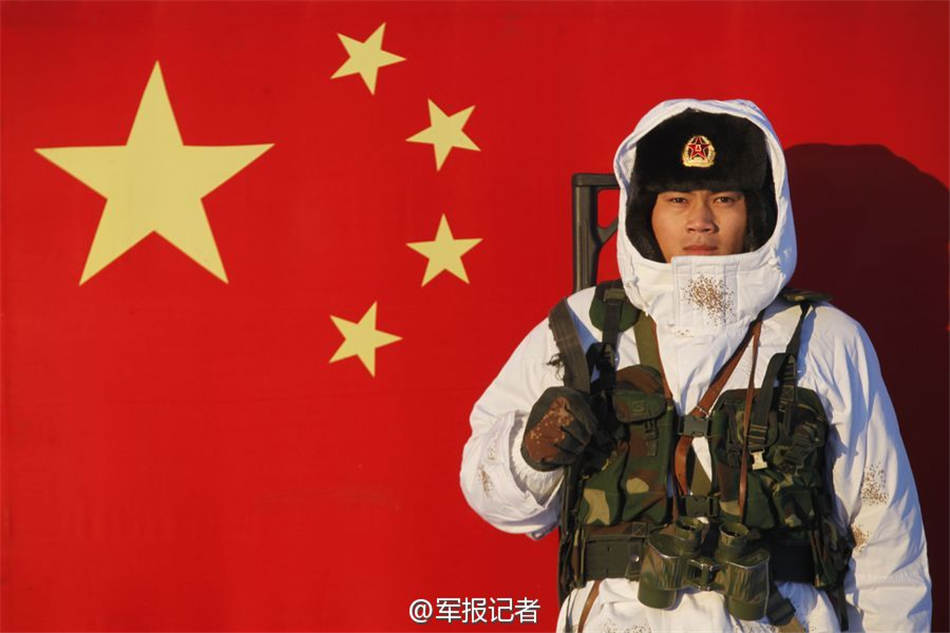 我军哨兵零下28度严寒坚守哨位