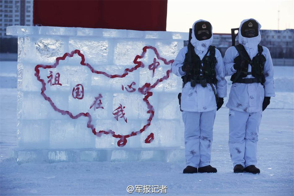 我军哨兵零下28度严寒坚守哨位