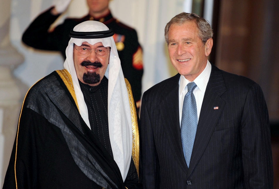 沙特国王阿卜杜拉与美国政要会面回顾