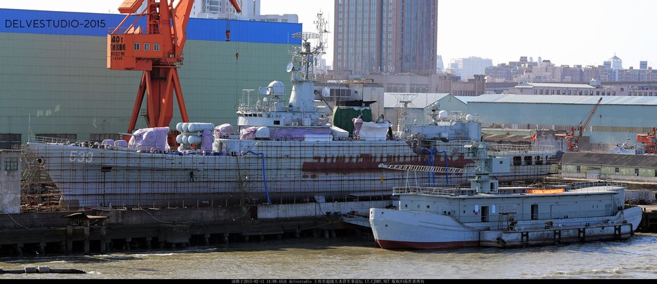 已经退役的533台州号导弹护卫舰(053h1型),建造于80年代.