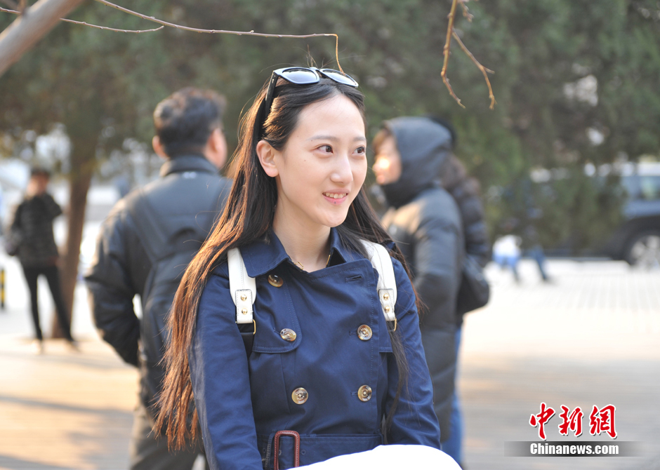 2015北影表演系艺考首日校内颜值爆表