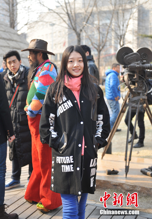 2015北影表演系艺考首日校内颜值爆表