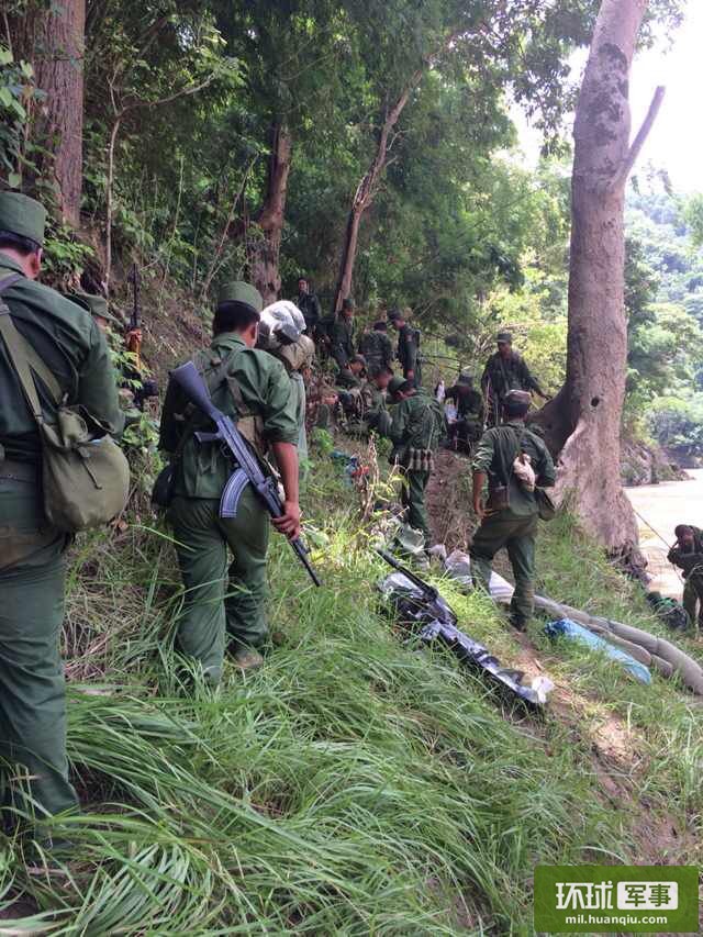 果敢同盟军与政府军交战画面