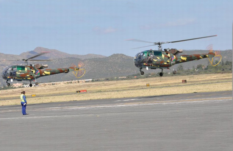 纳米比亚空军训练画面