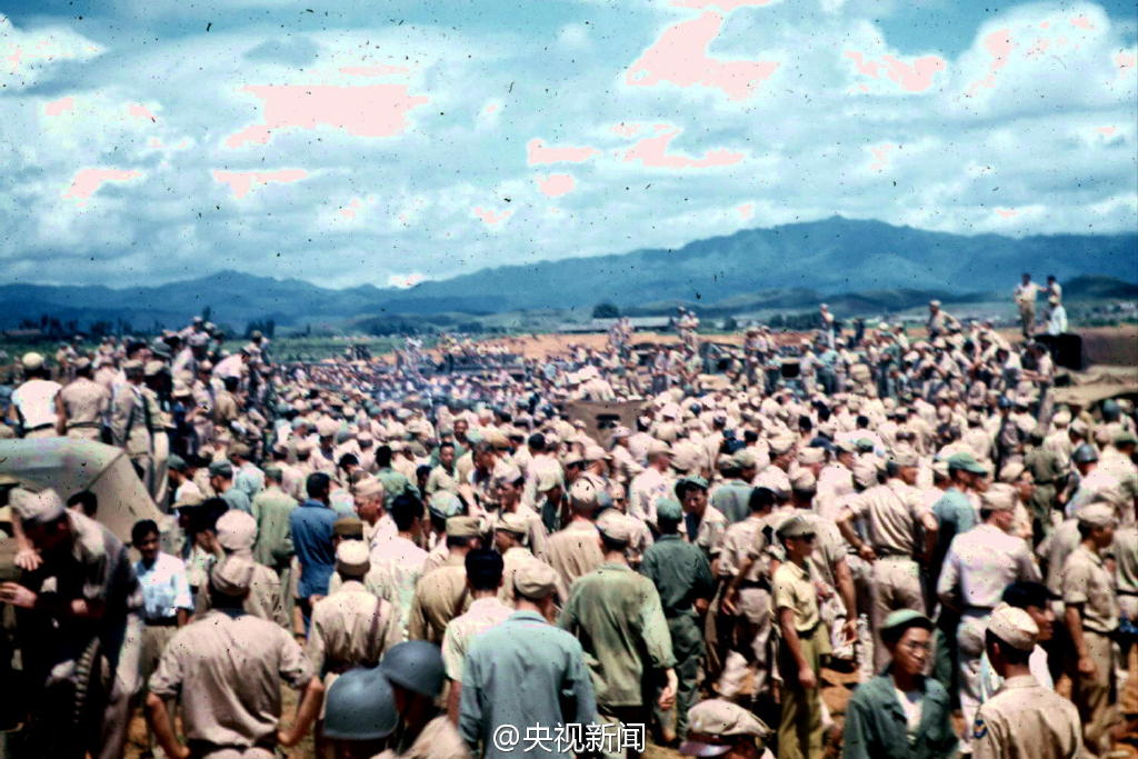 彩色照片还原二战日军"芷江投降"