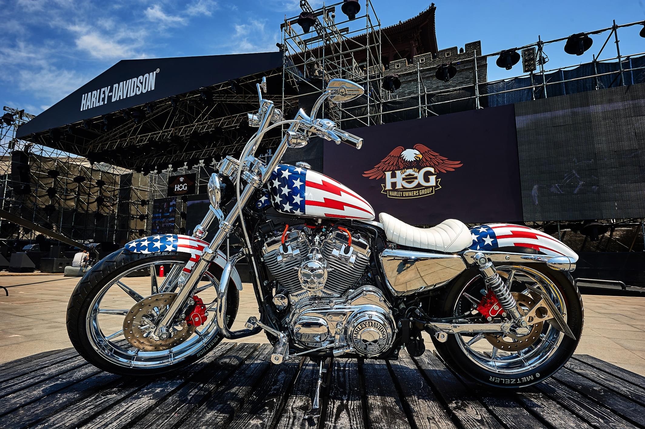 感受美式激情 550台哈雷齐聚庆贺进入中国十周年