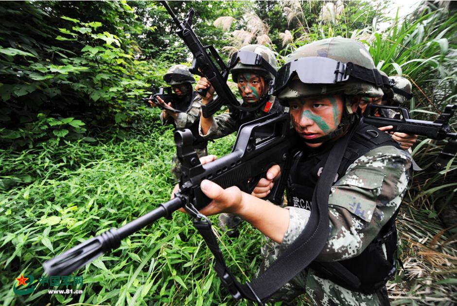 中国陆军全副武装图片图片
