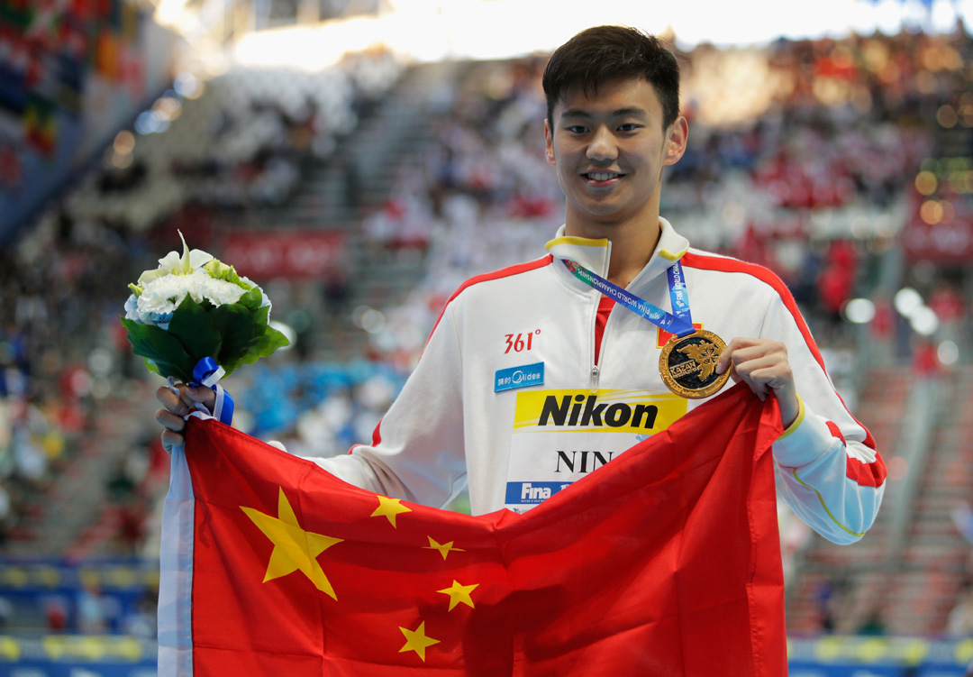 100米自由泳宁泽涛夺冠 成亚洲男泳短距离第1人