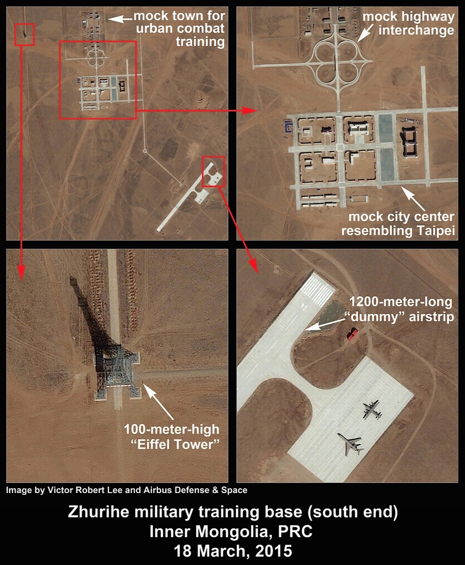 外媒曝光朱日和建筑卫星照