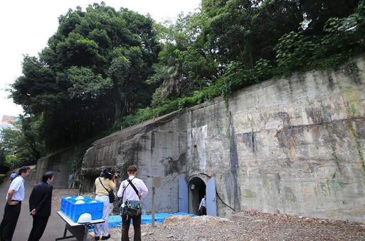 日防卫省向媒体展示 二战 时日本陆军地下战壕