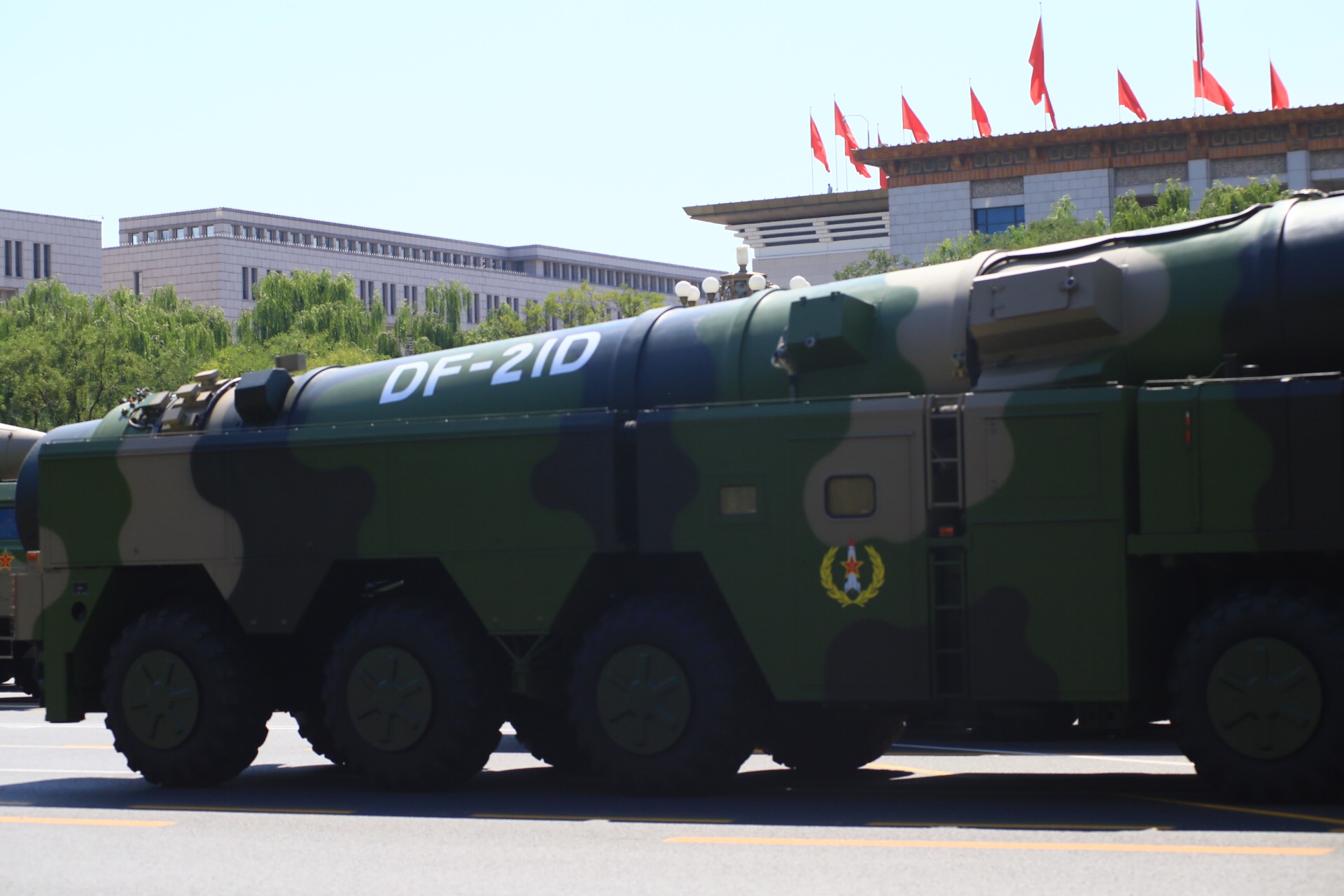 "航母杀手"东风-21d反舰弹道导弹