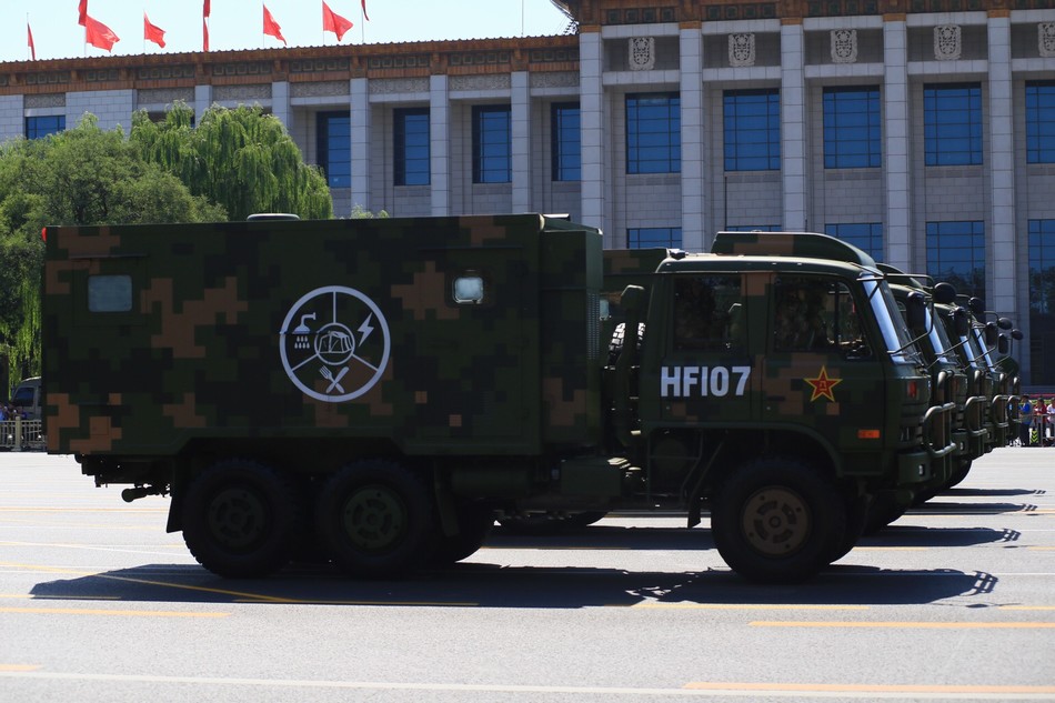 受阅装备品种最丰富-后勤保障方队