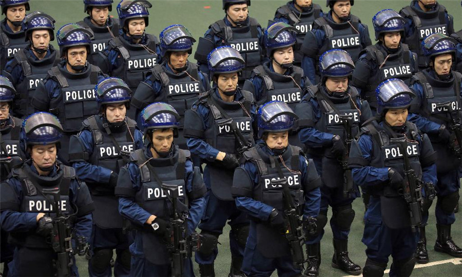 东京警视厅首次公开实弹射击训练 迎接伊势志摩峰会