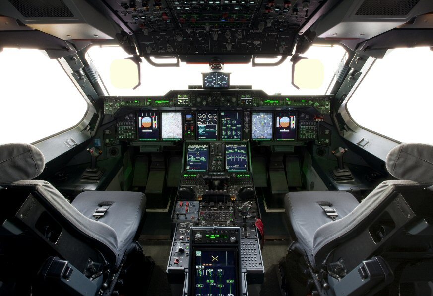 近距离接触a400m运输机驾驶舱