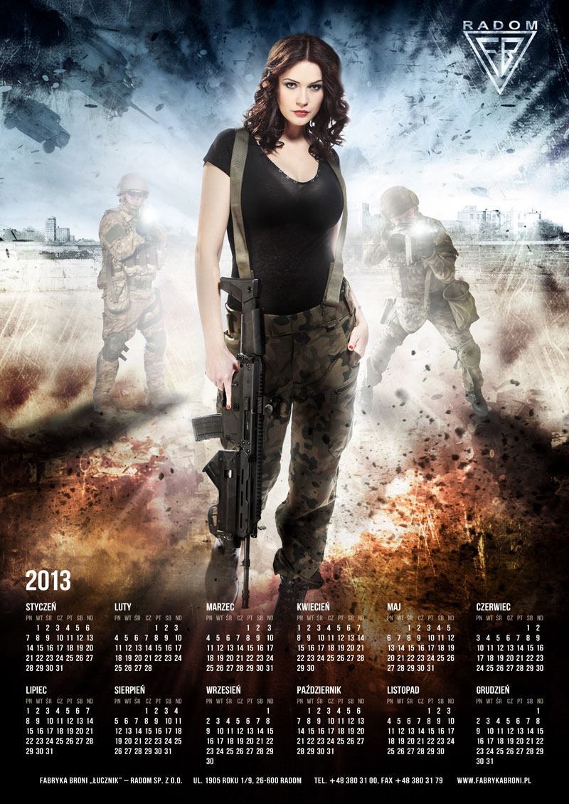 拉多姆公司2013年挂历中的msbs步枪