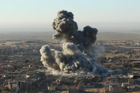7 美军联合伊拉克库尔德武装空袭is据点