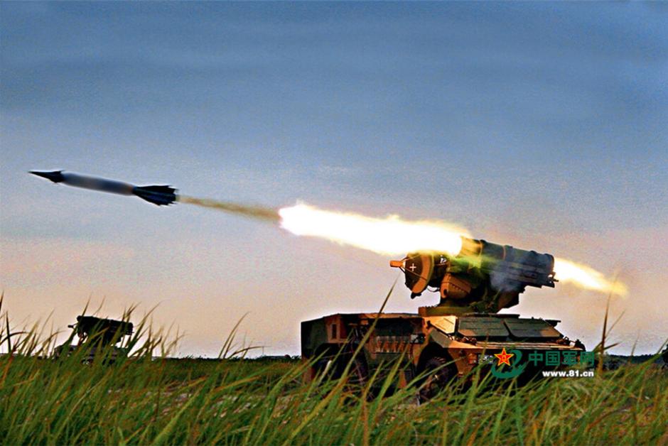 陆军红旗7b导弹在海岸潜伏攻击