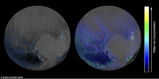 nasa最新照片曝冥王星地表水冰浓度或比预期更丰富