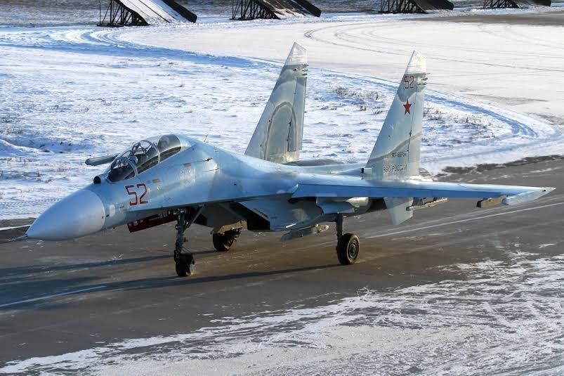 俄罗斯苏27ub教练战斗机美图