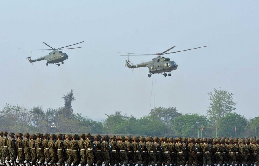 18 緬甸閱兵式大批中國造武器撐場