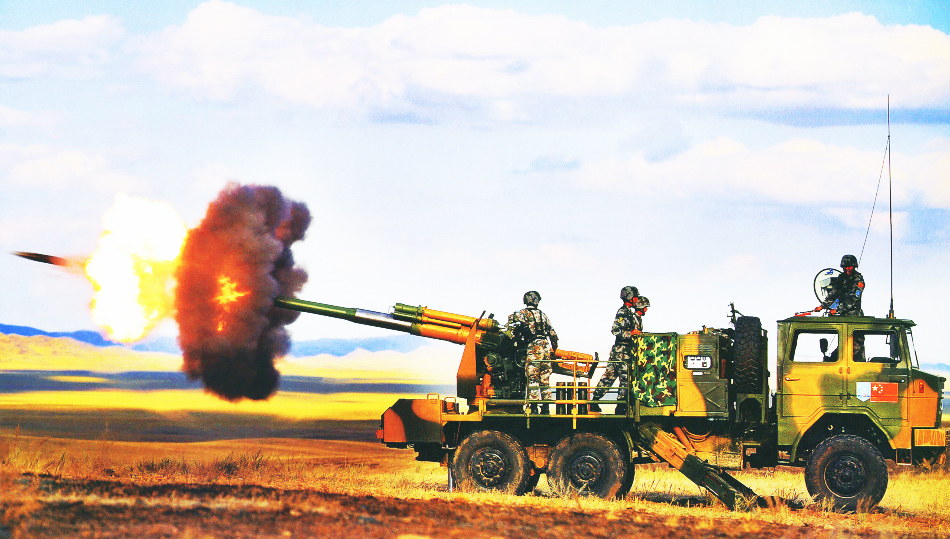 16 第41军卡车炮群齐射场面震撼