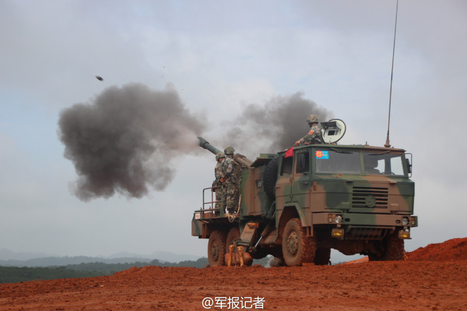 16 第41军卡车炮群齐射场面震撼