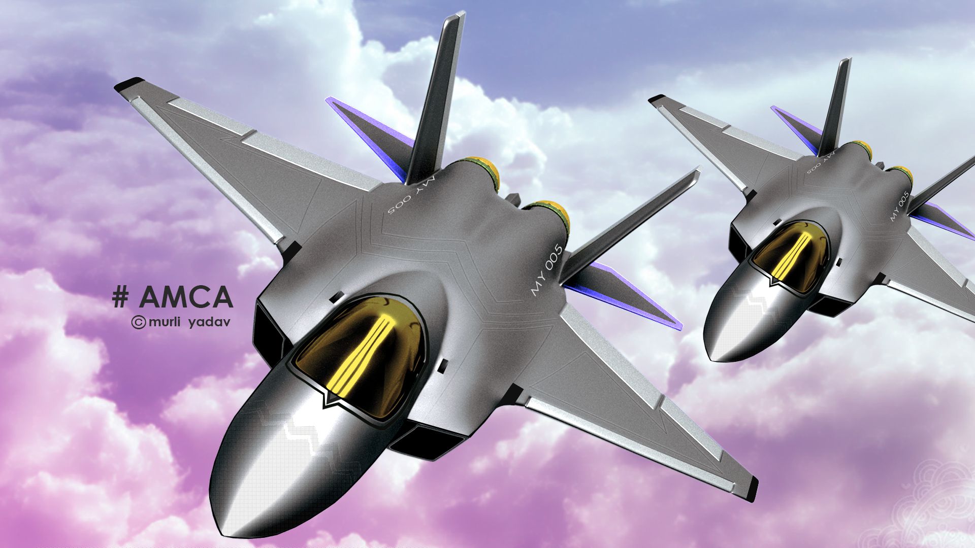 8 印度amca隐形战机科幻爆表