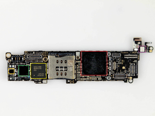 苹果se内部部件图解图片
