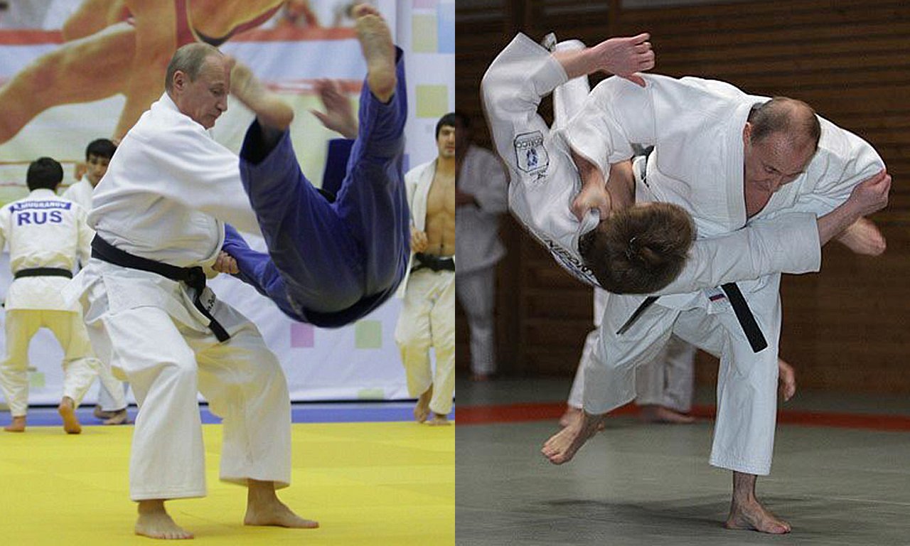 普京的体育情缘 获柔道九段迷恋艺体美女