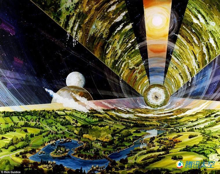 9 nasa在1975年设计的太空基地 现在看仍充满未来感