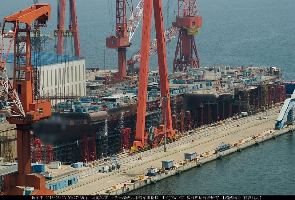 10 国产航母最新建造图片来袭