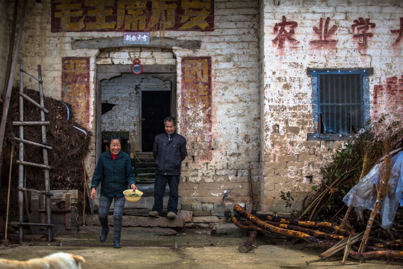 图为皖赣交界处中墨村的农村老屋.