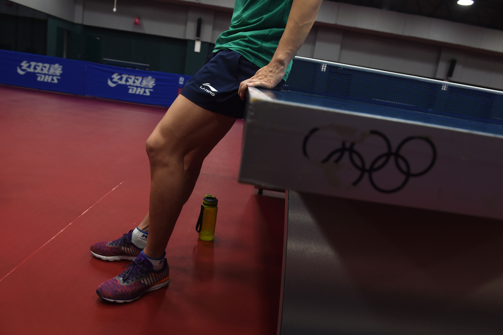 马龙备战奥运积极训练   马龙训练后汗流满面   马龙期待奥运夺